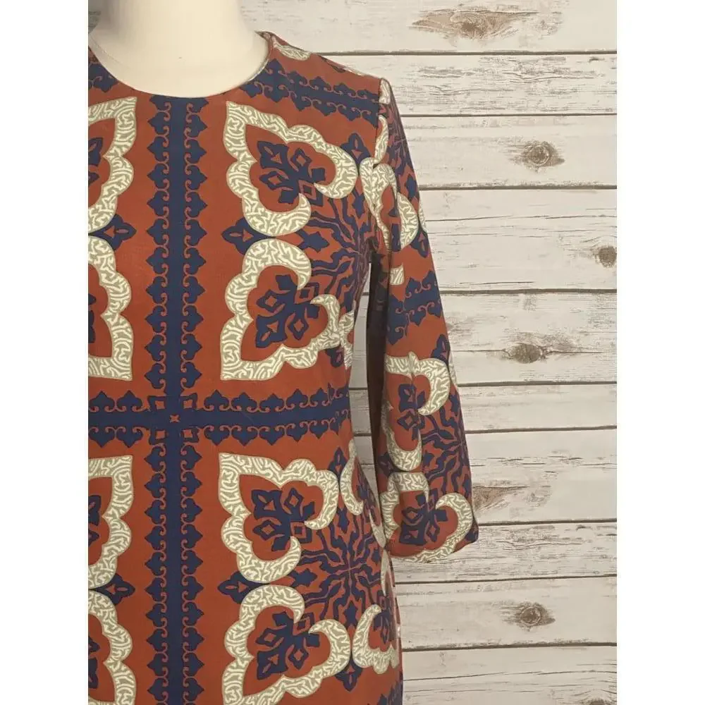 J. McLaughlin Devon Pinwheel Patch sheath dress Size XL - Picture 3 of 7